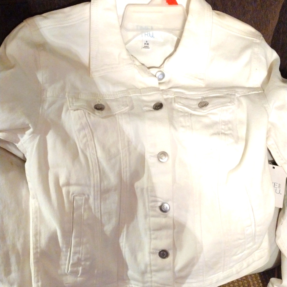White jean jacket